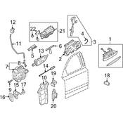 Audi Door Lock Actuator Motor - Genuine Audi 4E1837016AB