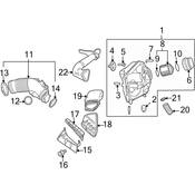 Audi Engine Air Intake Hose Debris Screen - Genuine Audi 4F0129054A