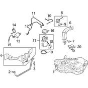 Audi Fuel Line - Genuine Audi 4F0201218E