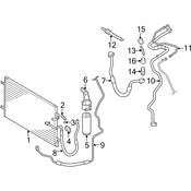 Audi A/C Refrigerant Hose - Genuine Audi 4F0260710L