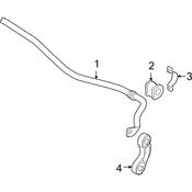 Audi Suspension Stabilizer Bar Bracket - Genuine Audi 4F0511439
