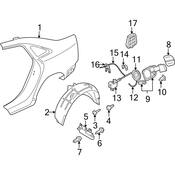 Audi Mud Flap - Genuine Audi 4F0853834A