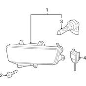 Audi Fog Light - Genuine Audi 4F0941699C