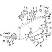 Audi Door Lock Rod Cover - Genuine Audi 4F1837349C