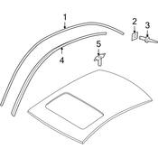 Audi Roof Molding Seal - Genuine Audi 4F585371001C