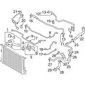 Audi Engine Coolant Pipe - Genuine Audi 4G0121081CP