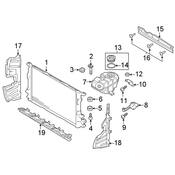Audi Radiator Support Baffle - Genuine Audi 4G0121283BR