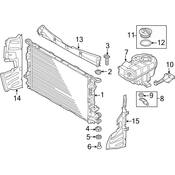Audi Radiator Support Baffle - Genuine Audi 4G0121283T