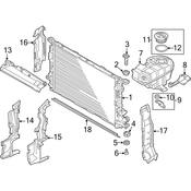 Audi Radiator Support Baffle - Genuine Audi 4G0121284BB