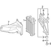 Audi Radiator Support Air Duct - Genuine Audi 4G0121333G