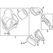 Audi Engine Air Intake Hose Adapter - Genuine Audi 4G0129618E