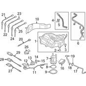 Audi Diesel Emissions Fluid Injector Feed Line - Genuine Audi 4G0131963D