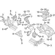 Audi Engine Mount Bracket - Genuine Audi 4G0199308AE