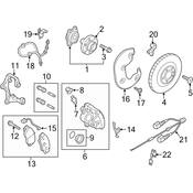 Audi Disc Brake Caliper - Genuine Audi 4G0615124K