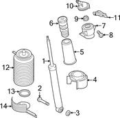 Audi Shock Absorber - Genuine Audi 4G0616031AE