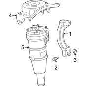 Audi Shock Absorber - Genuine Audi 4G0616039AS