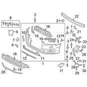 Audi Bumper Splash Shield - Genuine Audi 4G0807611E