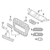 Audi Grille - Genuine Audi 4G0807647EBMT