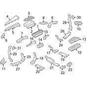 Audi Console Air Vent - Genuine Audi 4G0819203C6PS