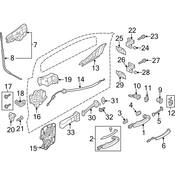 Audi Door Latch Gasket - Genuine Audi 4G0837087