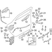 Audi Door Check Gasket - Genuine Audi 4G0839923