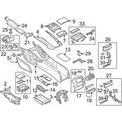 Audi Console Lid - Genuine Audi 4G0863440ALAJ3