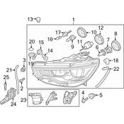 Audi Headlight - Genuine Audi 4G0941004P