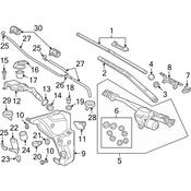Audi Windshield Wiper Motor - Genuine Audi 4G1955023A