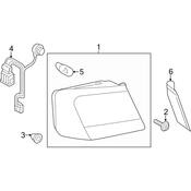 Audi Tail Light Assembly - Genuine Audi 4G5945095D