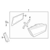 Audi Tail Light Bezel - Genuine Audi 4G5945255A