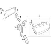 Audi Tail Light Bezel - Genuine Audi 4G5945256