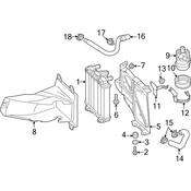 Audi Radiator Support Air Duct - Genuine Audi 4G8121333A