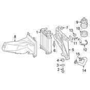 Audi Radiator Support Air Duct - Genuine Audi 4G8121333H