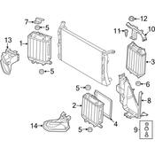 Audi Radiator Mount Nut - Genuine Audi 4G8121673B