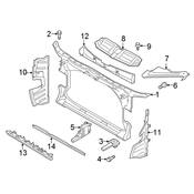 Audi Radiator Support Bracket - Genuine Audi 4G8805607A