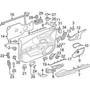 Audi Door Interior Trim Panel Retainer - Genuine Audi 4G8831541A