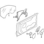 Audi Window Regulator - Genuine Audi 4G8837462B