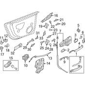 Audi Door Lock Actuator Motor - Genuine Audi 4G8839015A
