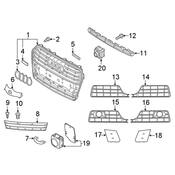 Audi Grille - Genuine Audi 4G8853651HT94