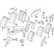 Audi Seat Armrest - Genuine Audi 4G8885875JJT5