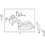 Audi Tail Light Assembly - Genuine Audi 4G8945095A