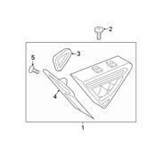 Audi Tail Light Bezel - Genuine Audi 4G8945253C