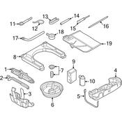 Audi Vehicle Lifting Jack Handle - Genuine Audi 4H0011221