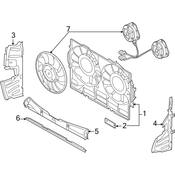 Audi Engine Cooling Fan Shroud - Genuine Audi 4H0121207C