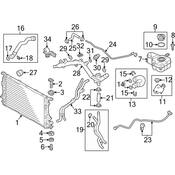 Audi Radiator - Genuine Audi 4H0121251C
