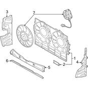 Audi Radiator Support Baffle - Genuine Audi 4H0121283E