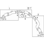 Audi Turbocharger Intercooler Pipe - Genuine Audi 4H0129615E