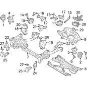 Audi Engine Mount Bracket - Genuine Audi 4H0399059G