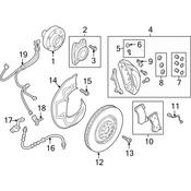 Audi Disc Brake Anti-Rattle Clip - Genuine Audi 4H0615269E