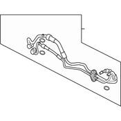 Audi A/C Refrigerant Liquid Hose - Genuine Audi 4H1260713S